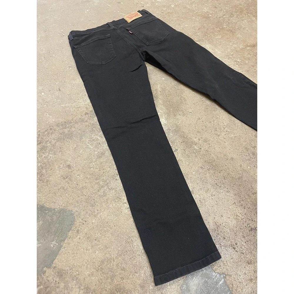 Levis 511 Jeans Mens 36x34 Black Denim Slim‎ Fit Straight Leg Zip Fly 5-Pocket